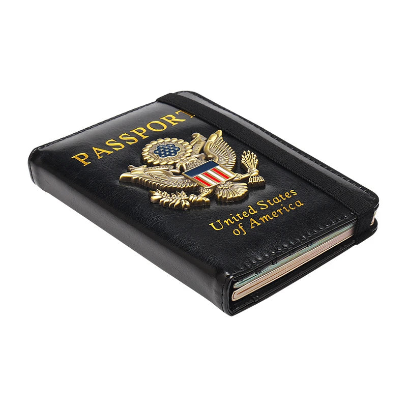 Passport Holder With Card Slots RFID blocking