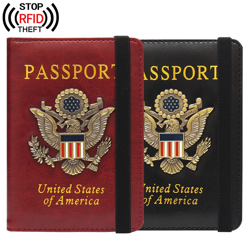 Passport Holder With Card Slots RFID blocking
