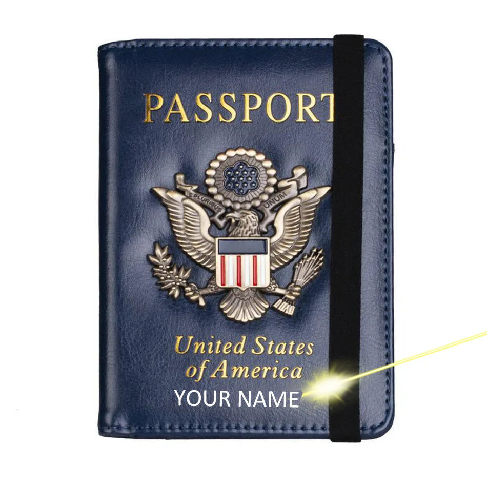 Passport Holder With Card Slots RFID blocking