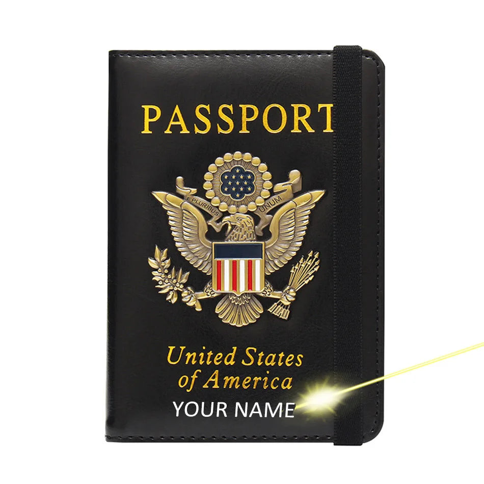 Passport Holder With Card Slots RFID blocking