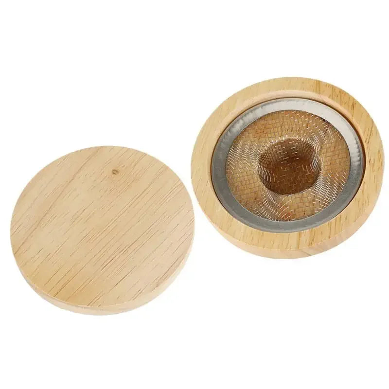 Wooden Cocktail Smoker Kit With 5 Flavor Wood Chips For Infusing