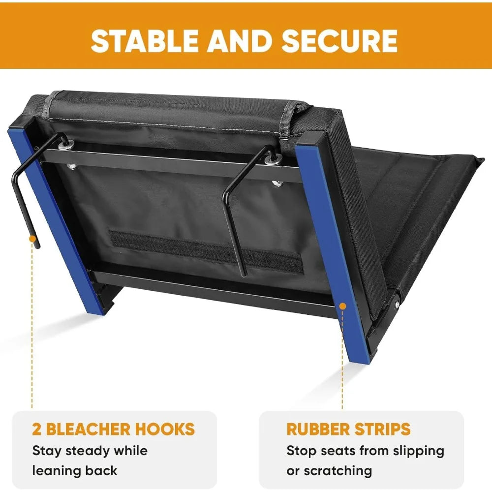 Portable Stadium Seat with Back Support and Cup Holder