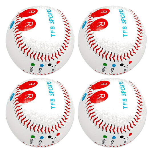 Pitch Training Baseball with Finger Placement Markers for Practice, 1 to 5 pcs.