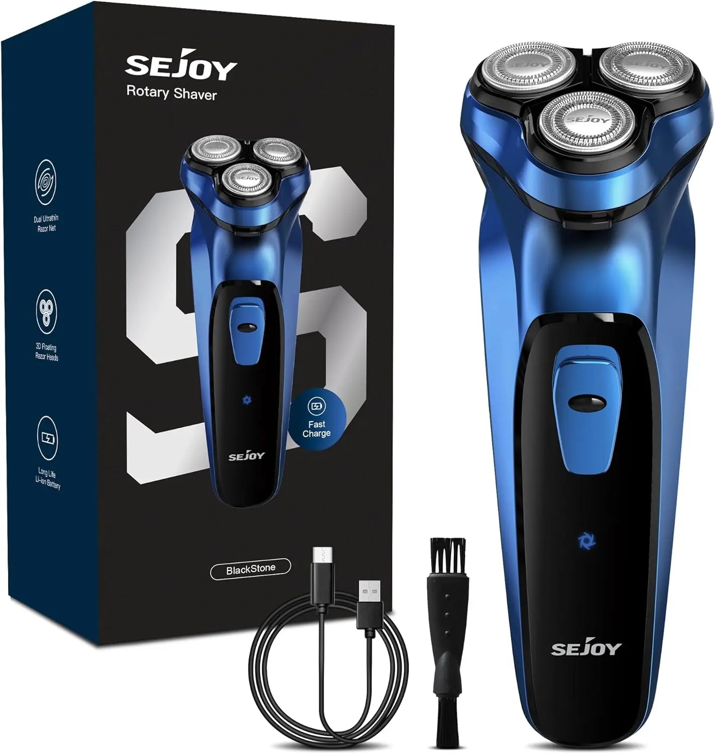 Sejoy USB Electric Shaver For Men Waterproof Razor Pro