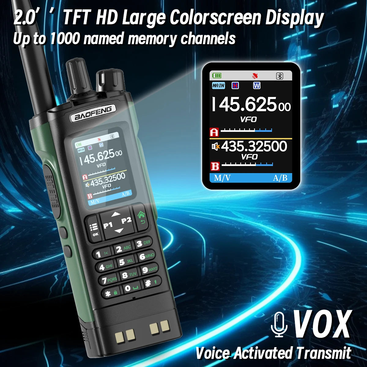 Baofeng UV-32 Multi Band GPS Bluetooth Walkie Talkie
