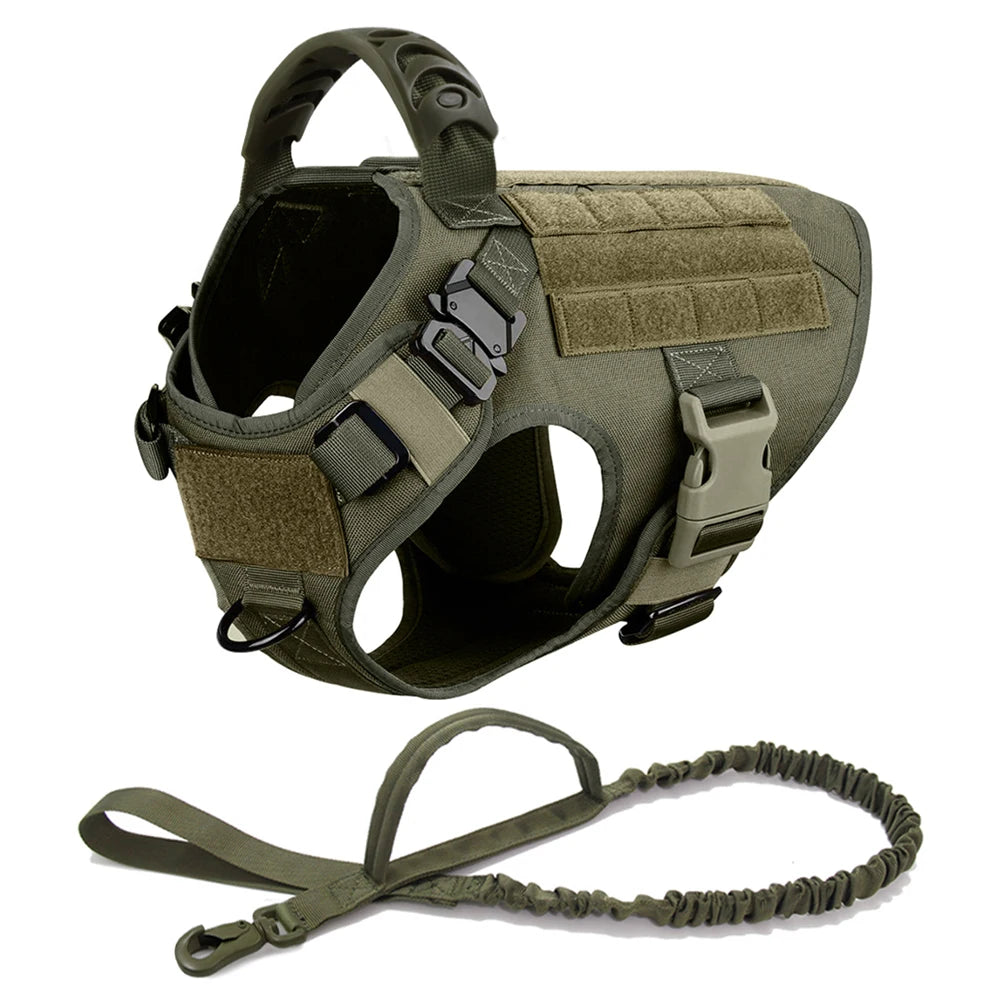 Large Dog Harness And Leash Set For German Shepherd Malinois