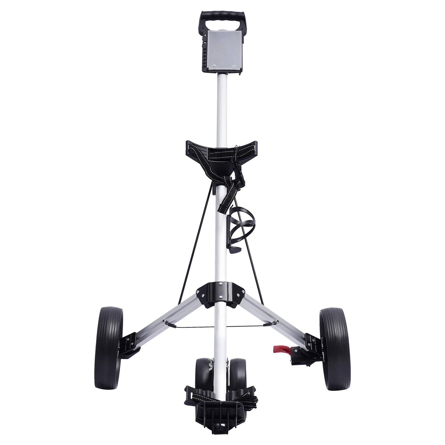 Portable Foldable Golf Push Cart with Adjustable Features and Brake