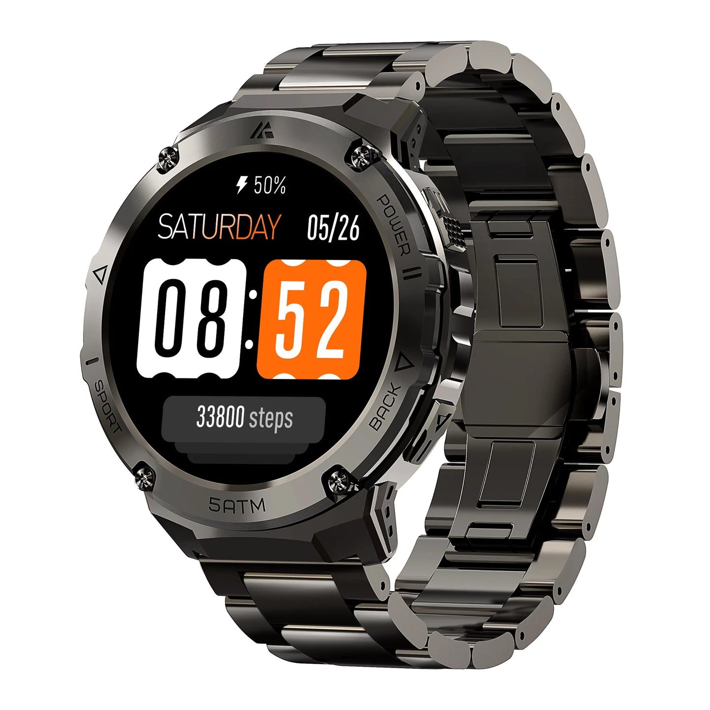 HIDAMEL T3E GPS Smart Watch For Men 5ATM Waterproof AMOLED