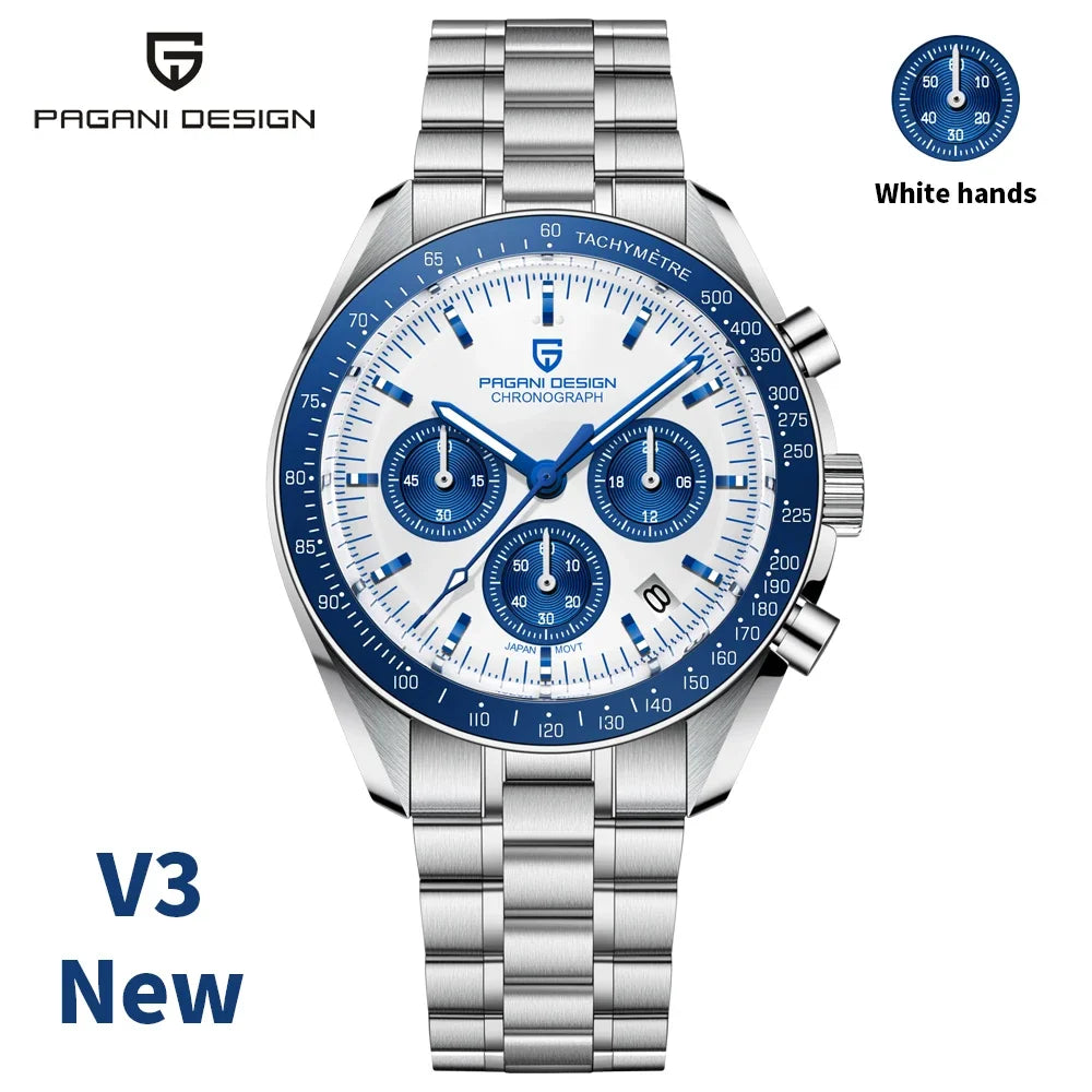 Pagani Design Men's Luxury Quartz Chronograph Sports Watch