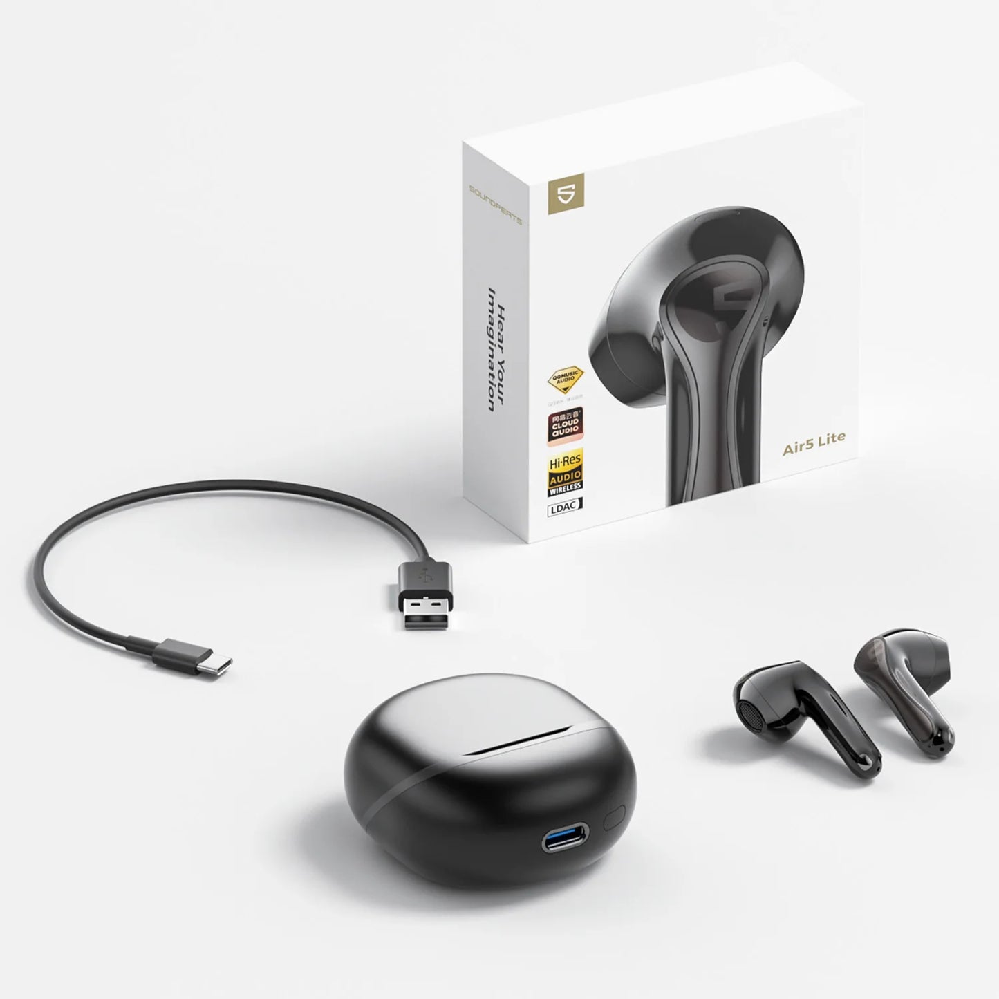 SoundPEATS Air5 Lite Wireless Earbuds with Hi-Res Audio