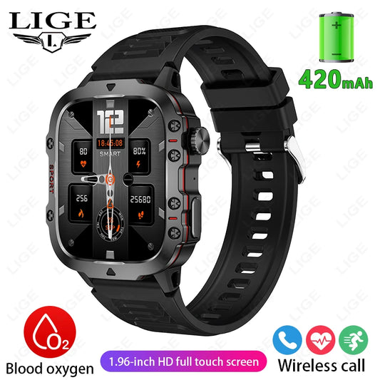 2024 New For Xiaomi Military Smart Watch Men IP68 5ATM