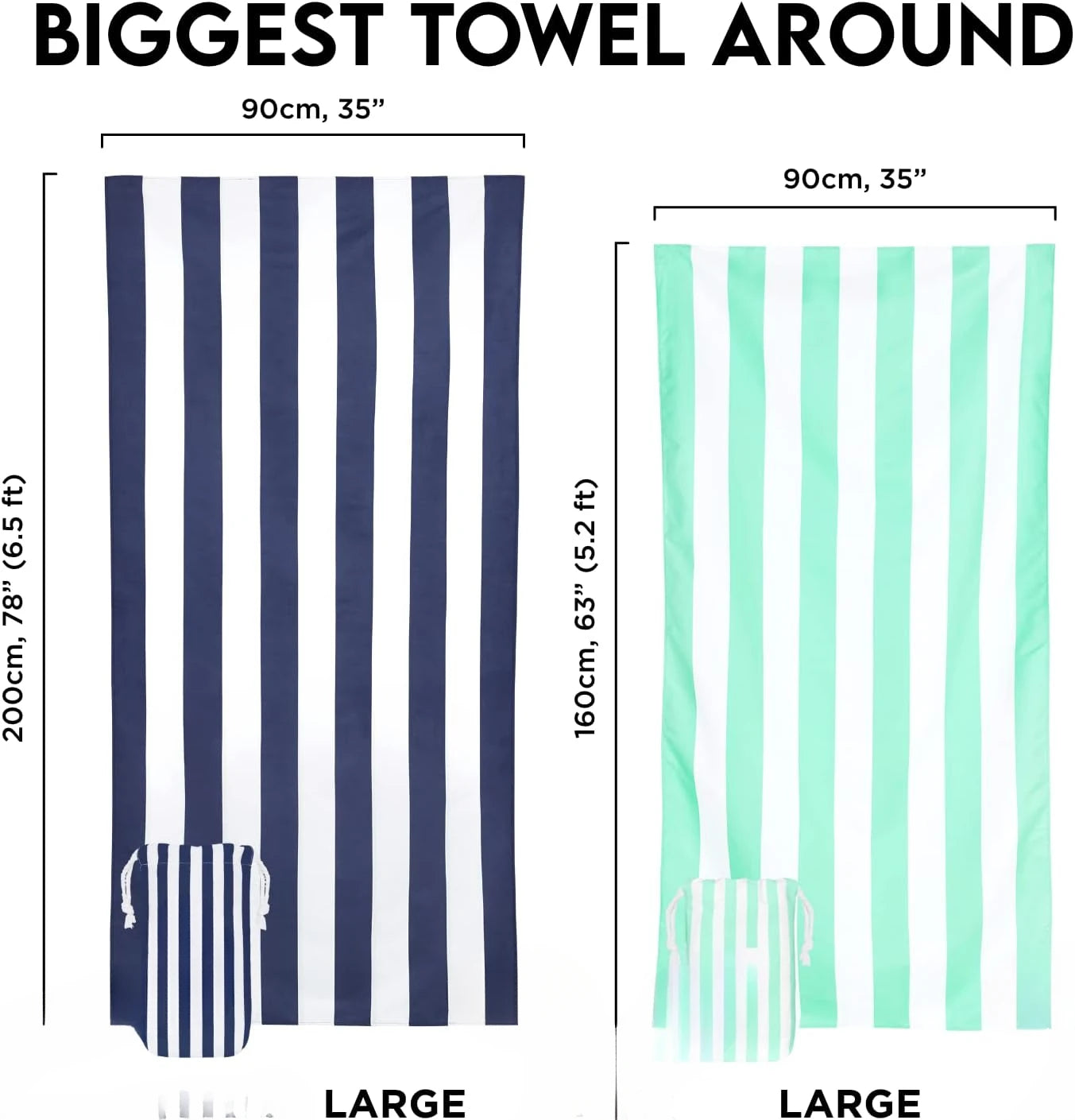Hign Concerned Beach Towel Quick Dry Sand Free Compact