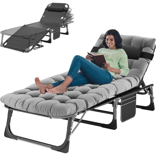 ABORON Foldable Camping Cots for Adults, Heavy Duty Cot