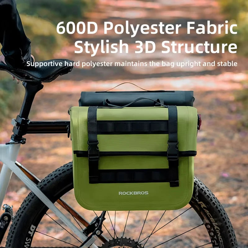 Bicycle Saddle Bag ROCKBROS 15L Waterproof Multifunctional