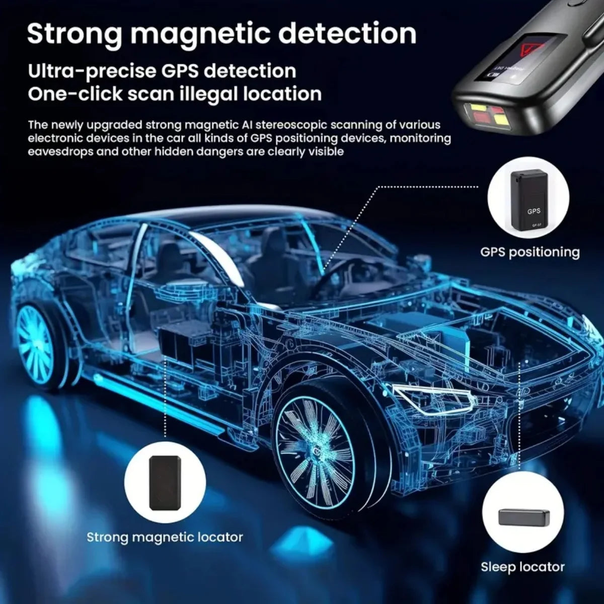Hidden Camera Detectors Device Detector Spy RF Bug Signal Scanner