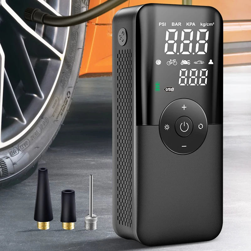 CARSUN Rechargeable Digital Air Pump Tire Inflator For All