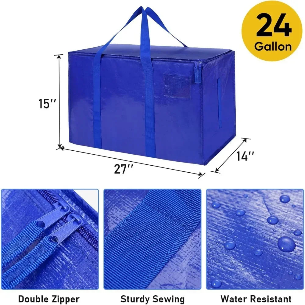 Oversized Moving Bags With Zipper And Reinforced Carry Handles