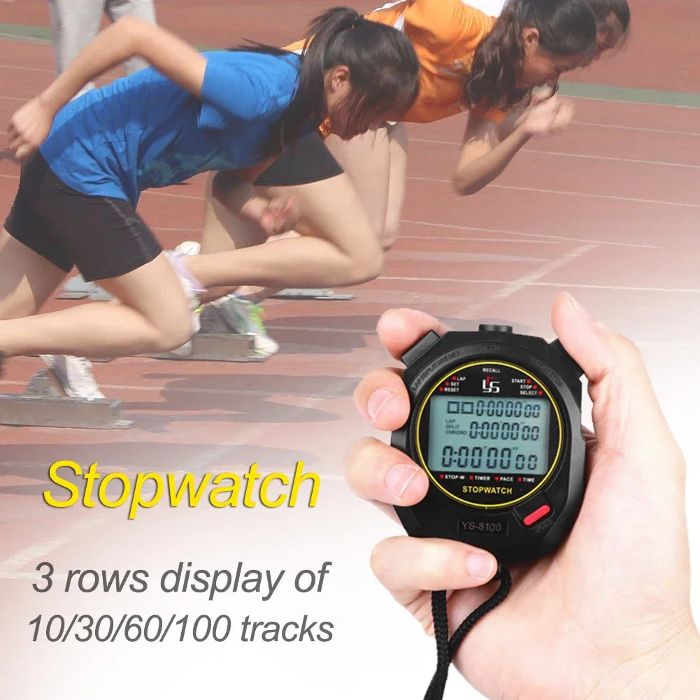 Professional Handheld Digital Stopwatch Chronograph Timer For Sports Training Precision