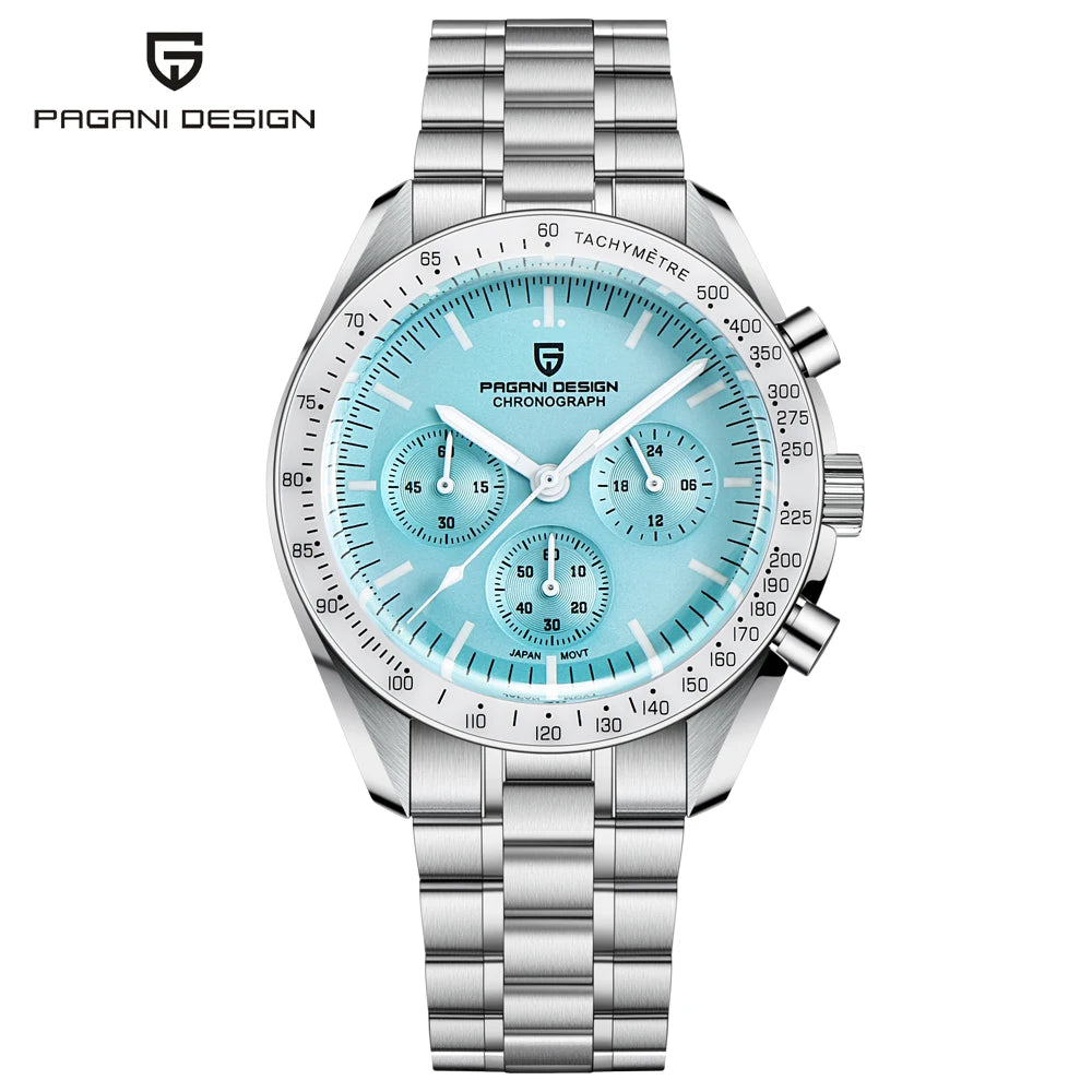 Pagani Design V5 Mens Watch Chronograph Stainless Steel