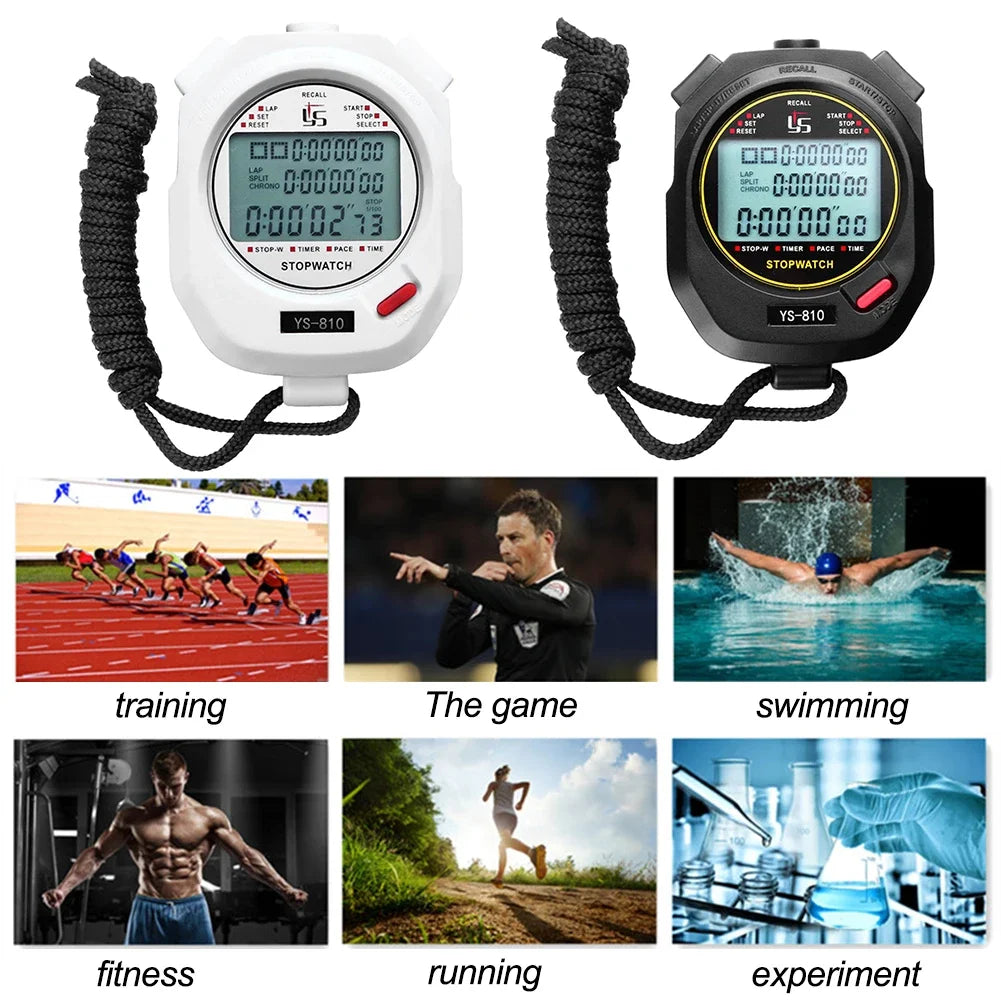 Professional Handheld Digital Stopwatch Chronograph Timer For Sports Training Precision