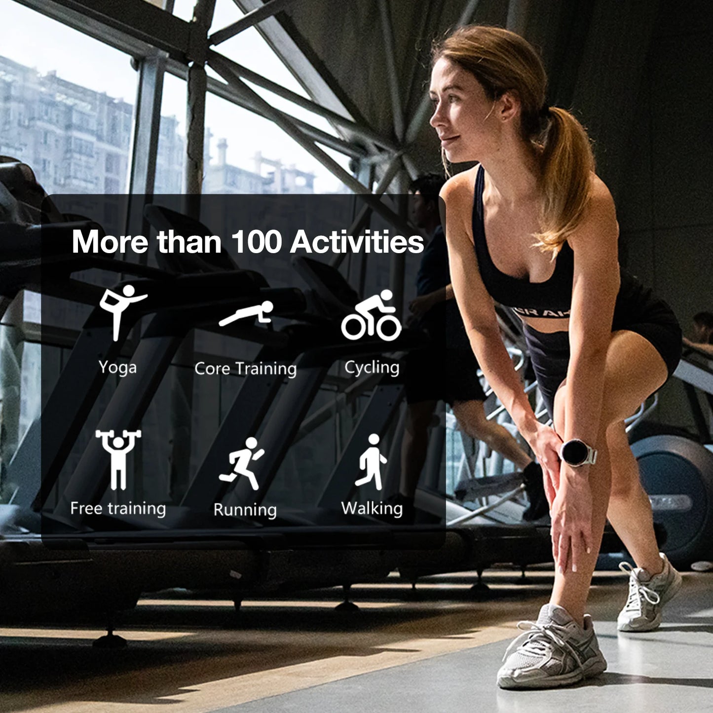 AGM Legion Smartwatch with AMOLED Display and Sports Tracking Features