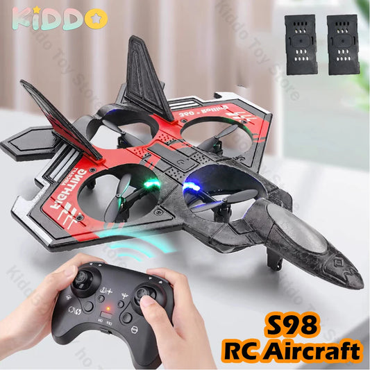 S98 RC Aircraft Fighter LED Light Glider Airplane Toys