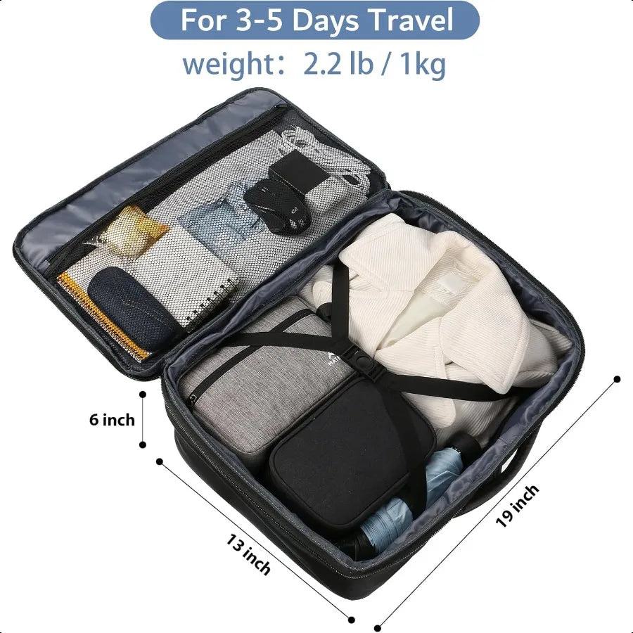 Carry On Backpack Expandable Weekender Bag Water Resistant