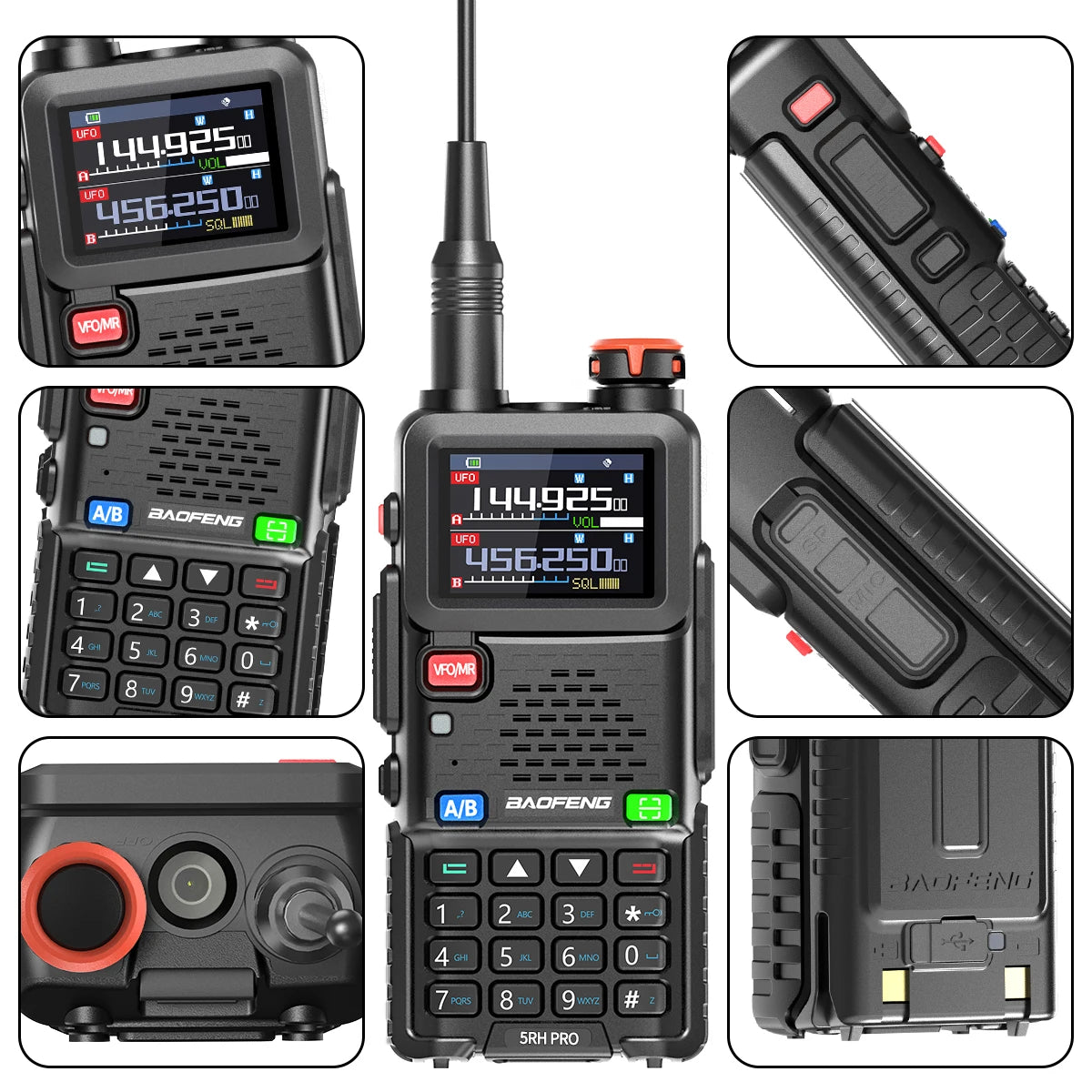 Baofeng UV-5RH Pro GPS Long Range Walkie Talkie Radio