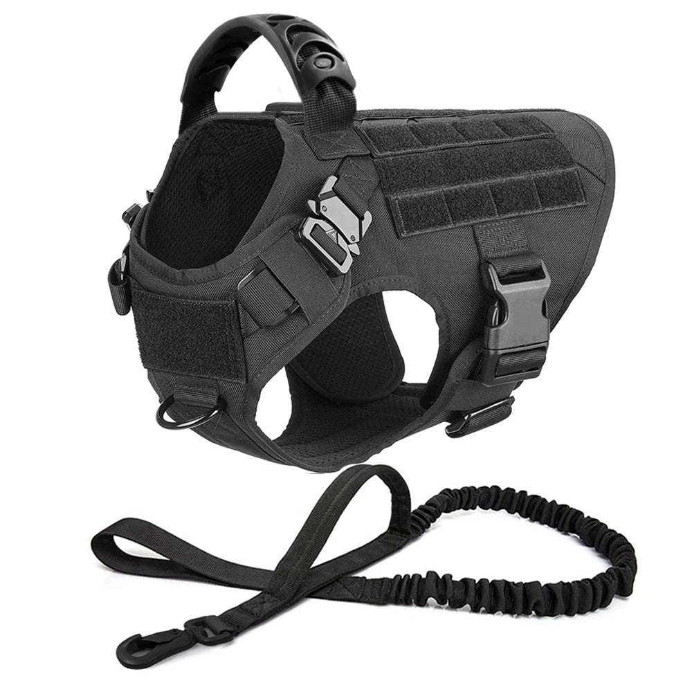 Large Dog Harness And Leash Set For German Shepherd Malinois