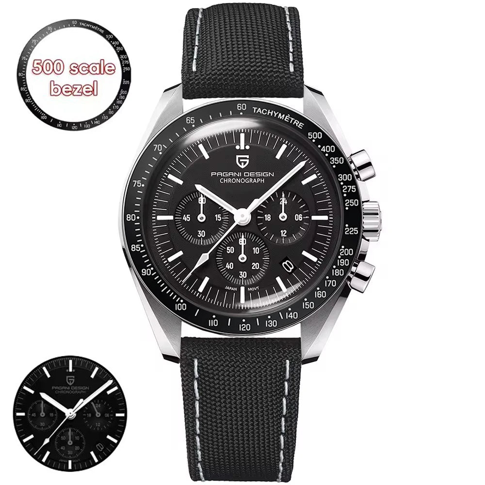 Pagani Design V5 Moon Mens Luxury Quartz Chronograph Watch