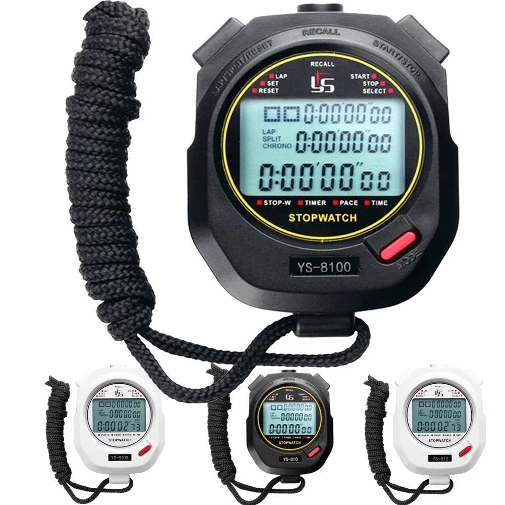 Professional Handheld Digital Stopwatch Chronograph Timer For Sports Training Precision