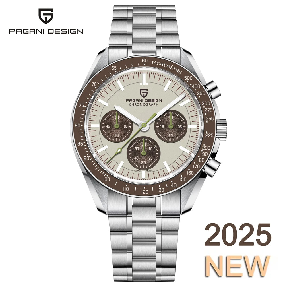 Pagani Design V5 Moon Mens Luxury Quartz Chronograph Watch