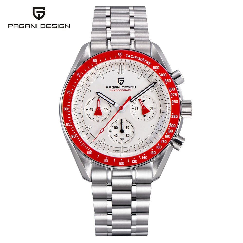 Pagani Design V5 Moon Mens Luxury Quartz Chronograph Watch