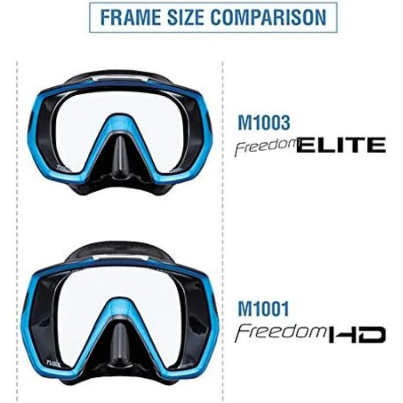 TUSA M-1001 Freedom HD Scuba Diving Mask Wide Field of View