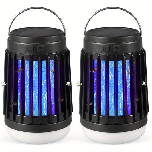Cordless Solar Bug Zappers for Home and Camping Use, pkg of 2
