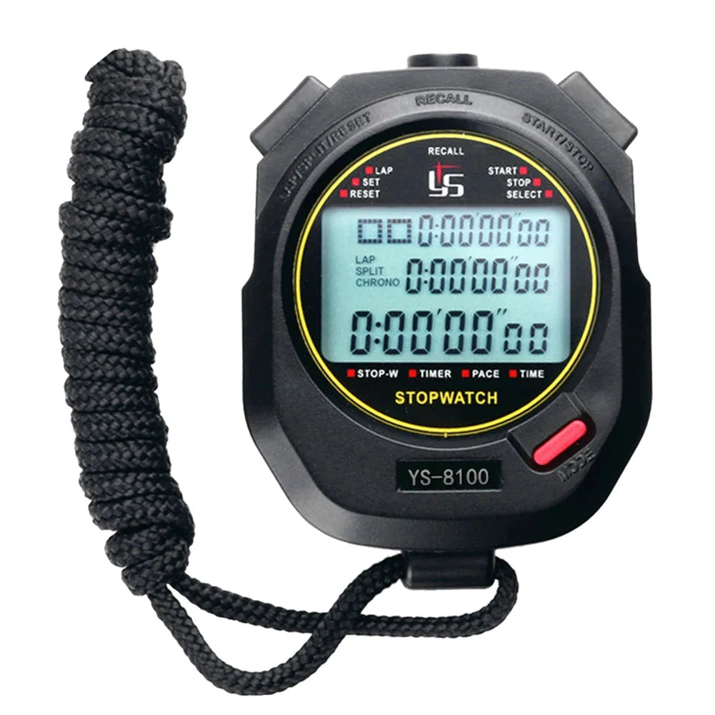 Professional Handheld Digital Stopwatch Chronograph Timer For Sports Training Precision