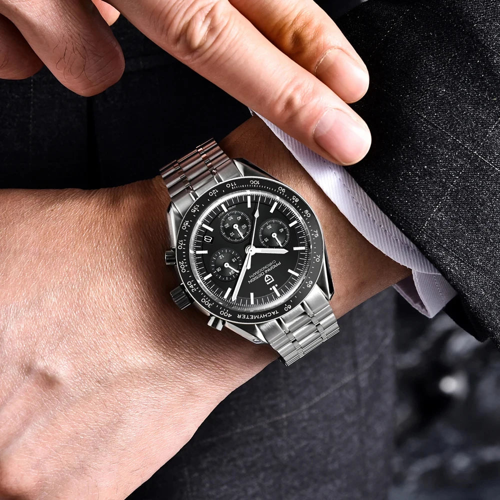 Pagani Design V5 Mens Watch Chronograph Stainless Steel