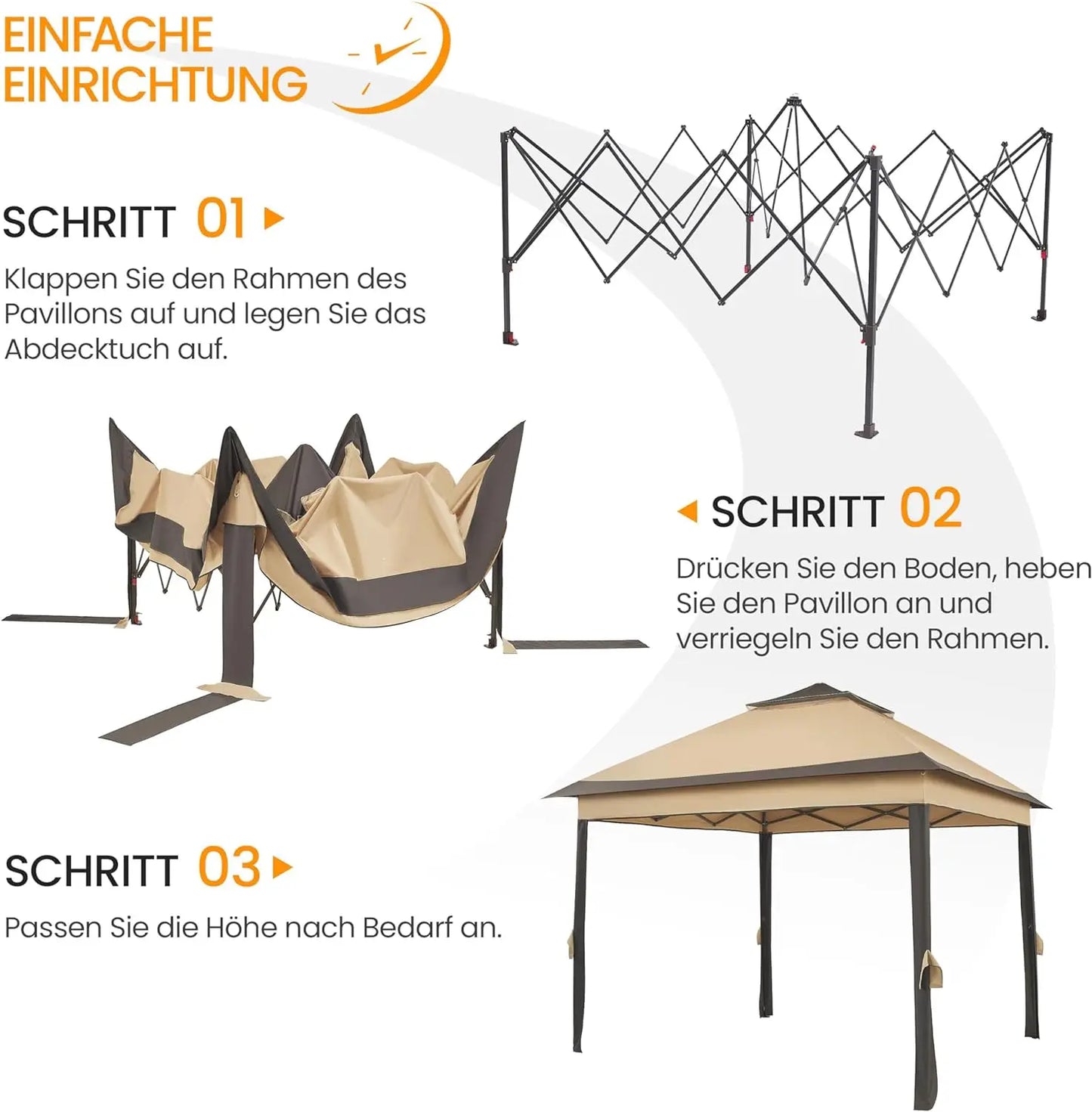 Outdoor Gazebo Canopy with Detachable Mosquito Nets