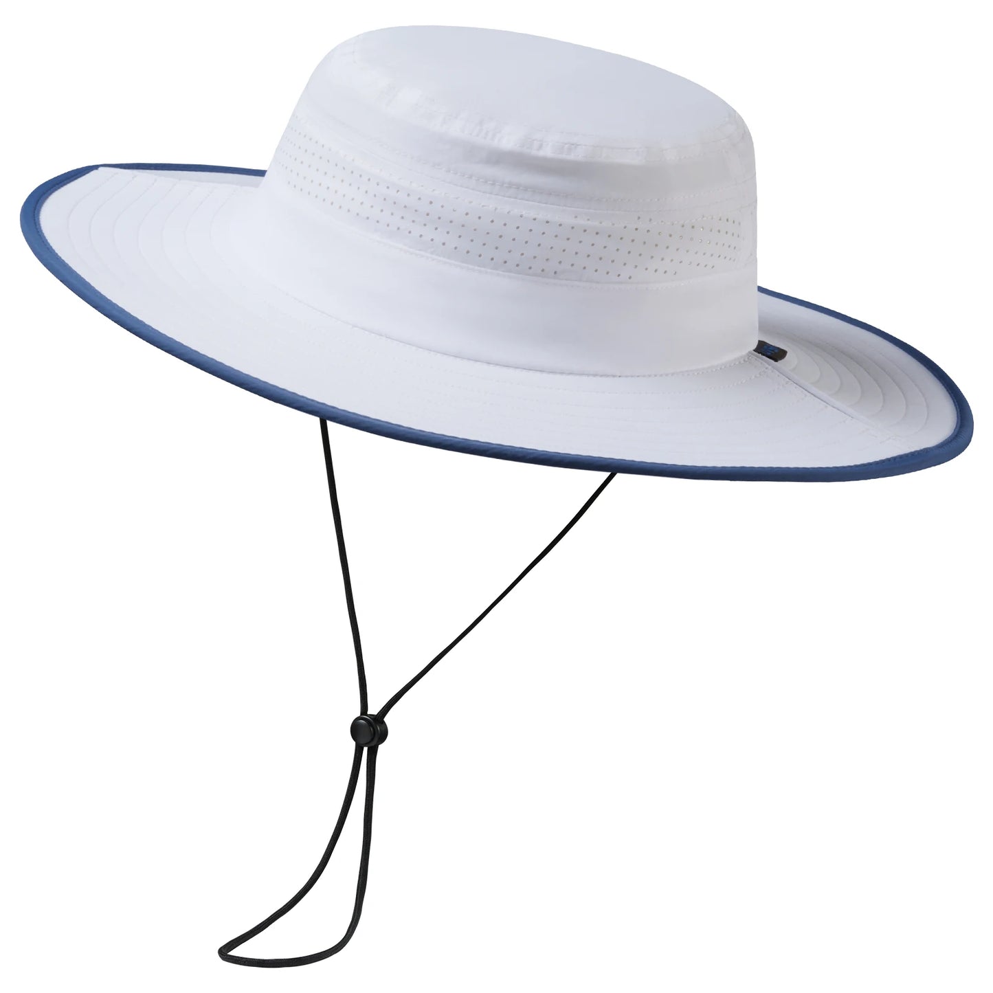 UPF 50+ Foldable Birm Water-Resistant Sun Bucket Hat with Laser Perforated Mesh Adjustable for Men Women Outdoor