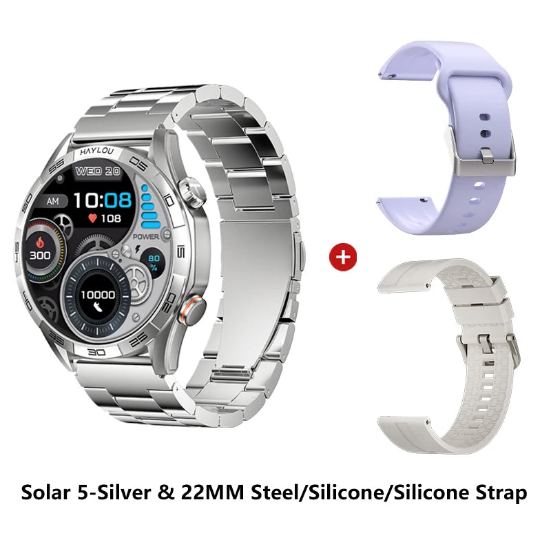 HAYLOU Solar 5 Voice Calling Smartwatch 1.58 inch AMOLED Display
