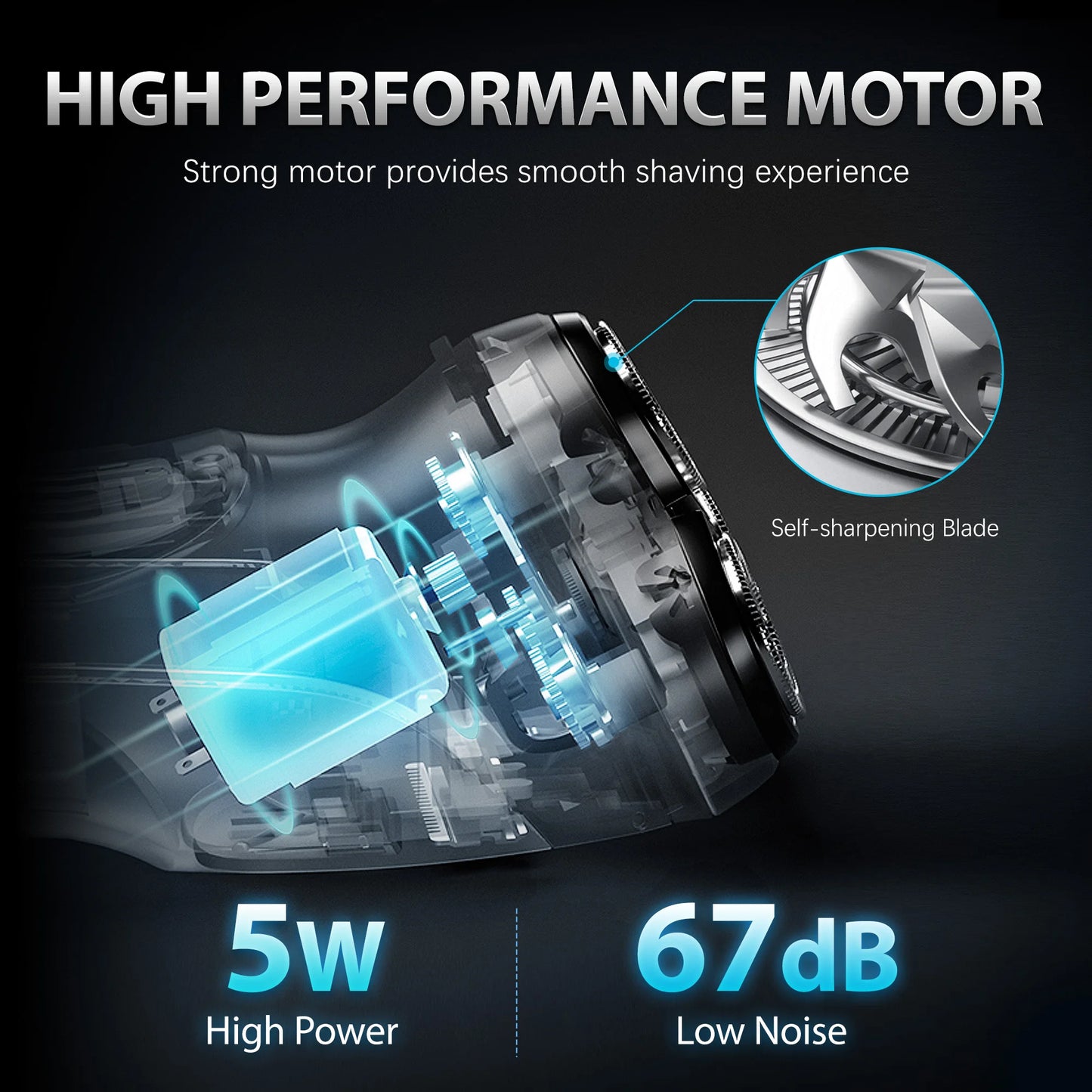 Sejoy USB Electric Shaver For Men Waterproof Razor Pro
