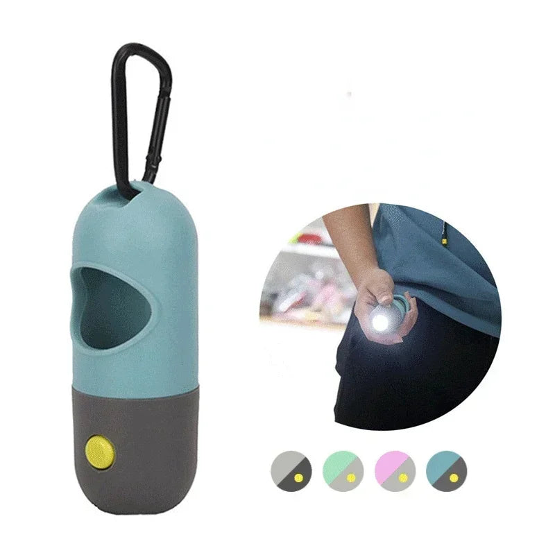 Dispenser pouch for Dog Poop Bags  with LED Light