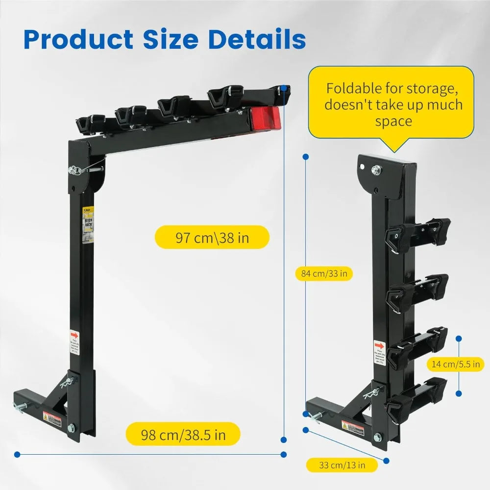 Hitch Mount 4 Bike Rack For Cars