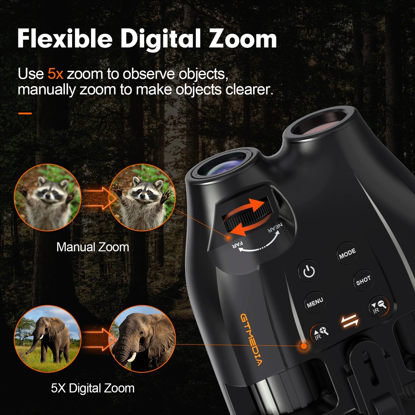 GTMEDIA N4 Night Vision Goggles with Infrared LED Technology