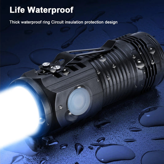 Hat Clip Light USB C Rechargeable Hands-Free Flashlight