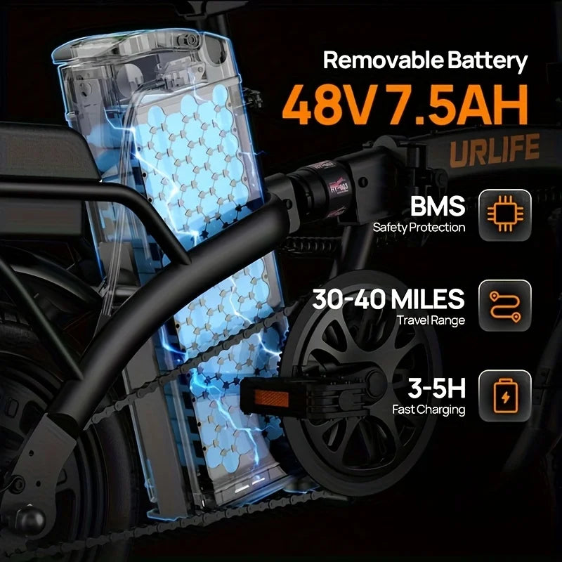 Foldable Electric Bicycle For Adults With 500W Motor