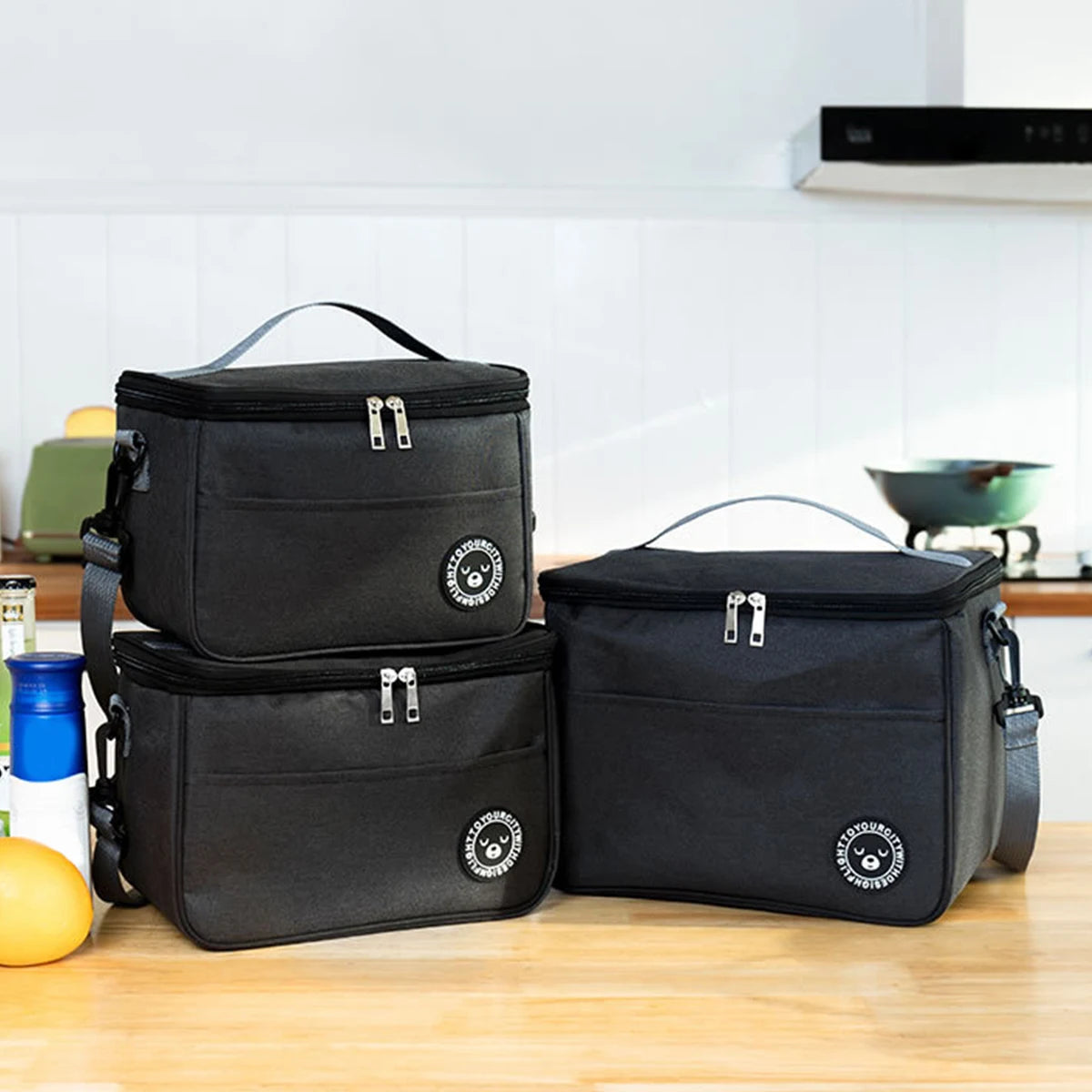 Insulated Oxford Shopping/Lunch Bags With Shoulder Strap Portable