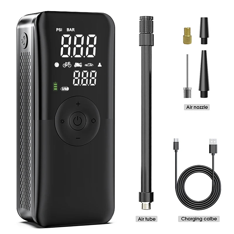 CARSUN Rechargeable Digital Air Pump Tire Inflator For All