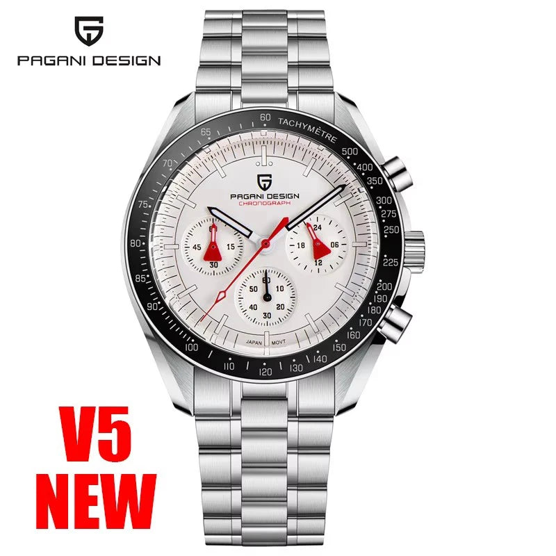 Pagani Design V5 Moon Mens Luxury Quartz Chronograph Watch