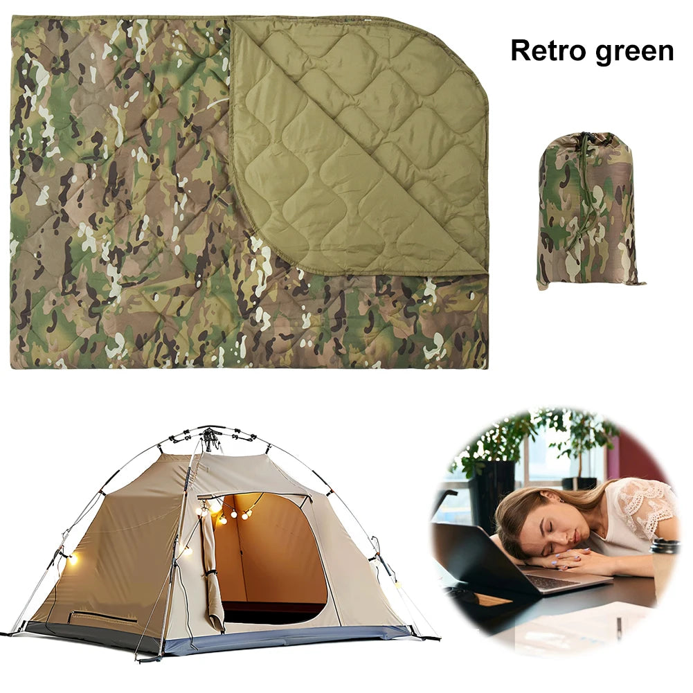 ALLOYSEED Camping Blanket With Carry Bag Lightweight Quilt